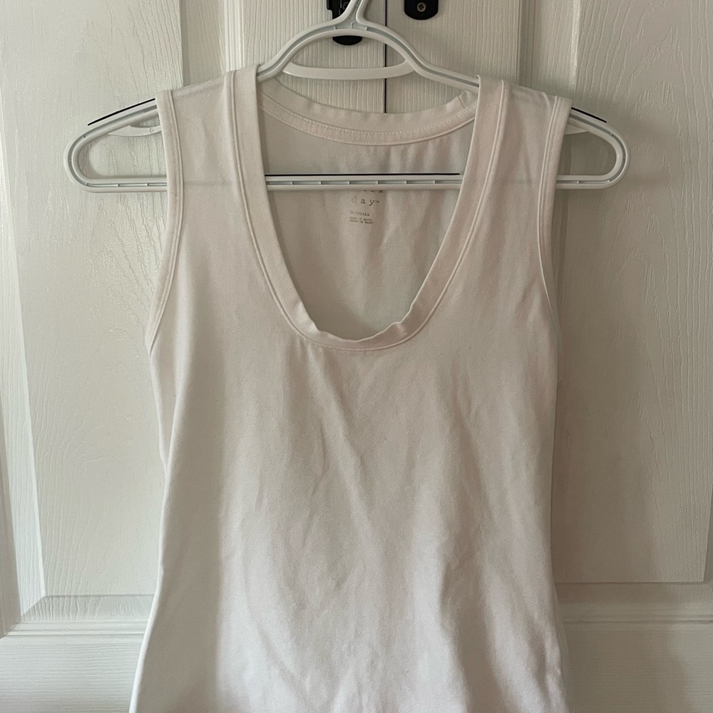 A New Day white/Cream Fitted Tank Top